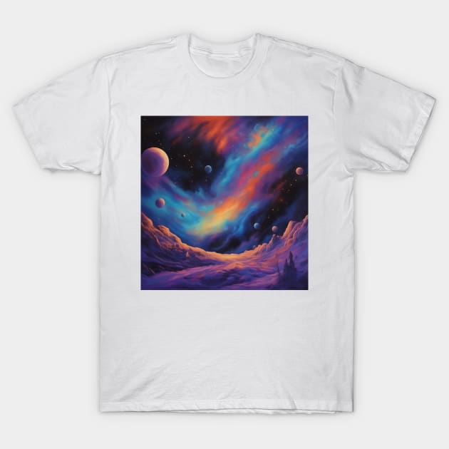 Galaxy Art T-Shirt by designerhandsome